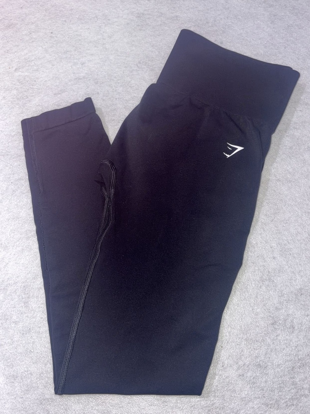 Gymshark Kids Black High-Rise Performance Leggings with Logo